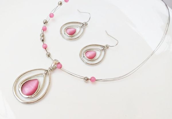 

fashion jewelry vintage jewelry set women's necklace earrings sets, Silver