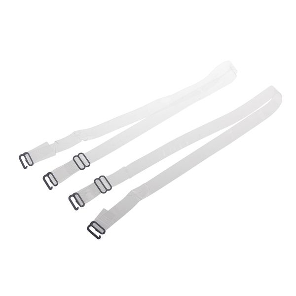 

tfgs 10 pairs of invisible clear bra straps, Black;white