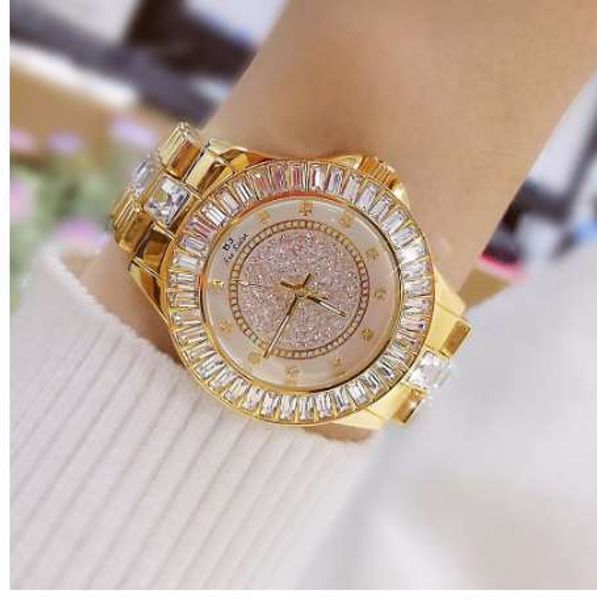 

lovers' watches creative women watches bracelet stainless steel diamond crystal dial qaurtz ladies watch relogio feminino, Slivery;brown