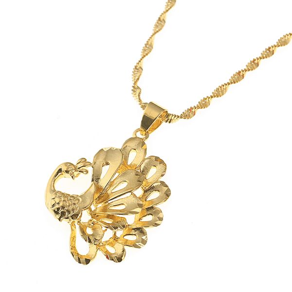 

cute peacock pendant necklace animal pendant necklace, Silver