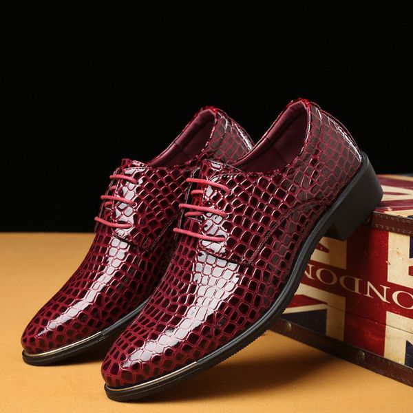 

mens dress shoes with crocodile grain loafer big sized official shoes elegant mens designer shoe casual party shoes for men zy11, Black