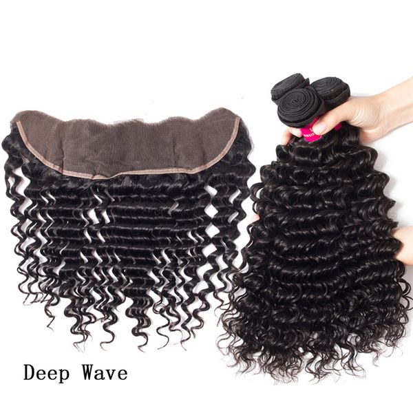 

Brazilian Virgin Hair Straight Body Wave Loose Wave Kinky Curly Deep Wave with 13X4 Ear to Ear Lace Frontal Closure Brazilian Virgin Hair