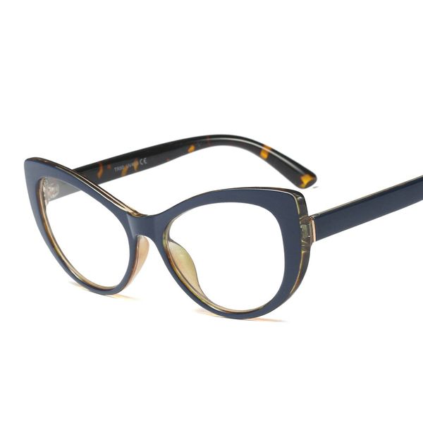 

mincl/ new 2018 fashion cat glasses frames brand design vintage cat sunglasses frame women clear black leopard fml, Silver