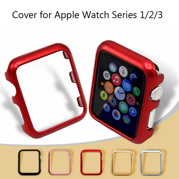 

pc cover case series 3 2 1 protective bumper 38mm 42mm shell perfect match frame bumper, Black;brown