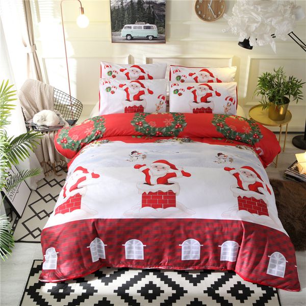 New Arrival Christmas Bedding Sets Queen Size Cartoon Style Duvet