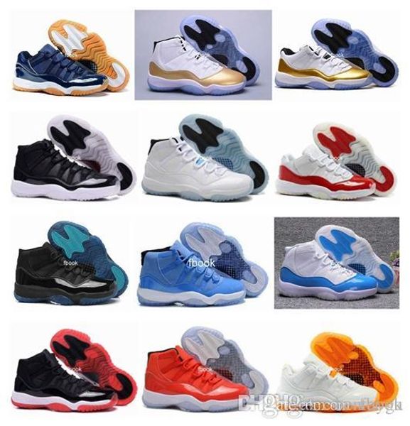 

11 xi university blue 11s basketball shoes men women white metallic gold navy gum gamma blue 72-10 bred space jam concord sneakers