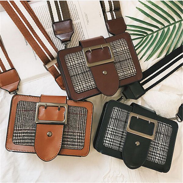 

2018 new tide korea retro wide shoulder strap chin price diagonal ins super fire students bag