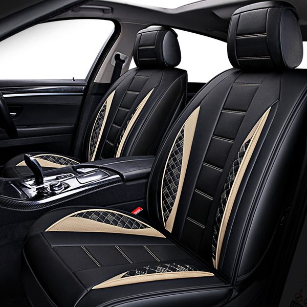 New Auto Leather Universal Car Seat Cover For Ford Fiesta Taurus Focus 2 3 Mondeo St Kuga Explorer Custom