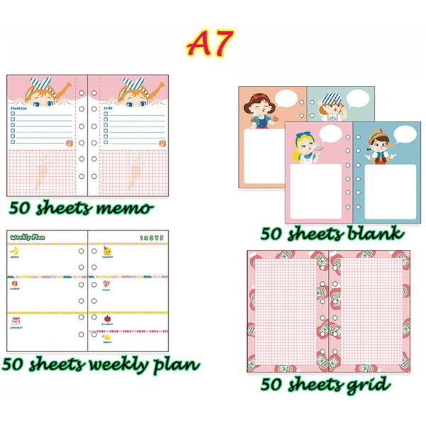 

a6 a7 pocket planner school material escolar notebook school supplies book escolar caderno agenda personal diary, Purple;pink