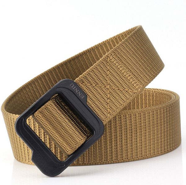 

3.8cm automatic buckle nylon belt male army tactical belt mens waist canvas belts cummerbunds strap, Black;brown