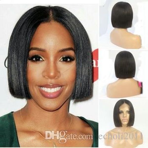 8inch Bob Short Human Hair Wigs For Black Women Bob Blunt Cut