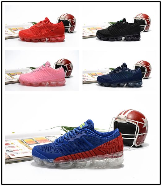 

2018 baby kid Air Knitting Portable Kids Running Shoes Children 2018 cushion flair Sports Shoes Boys Girls Training Sneakers