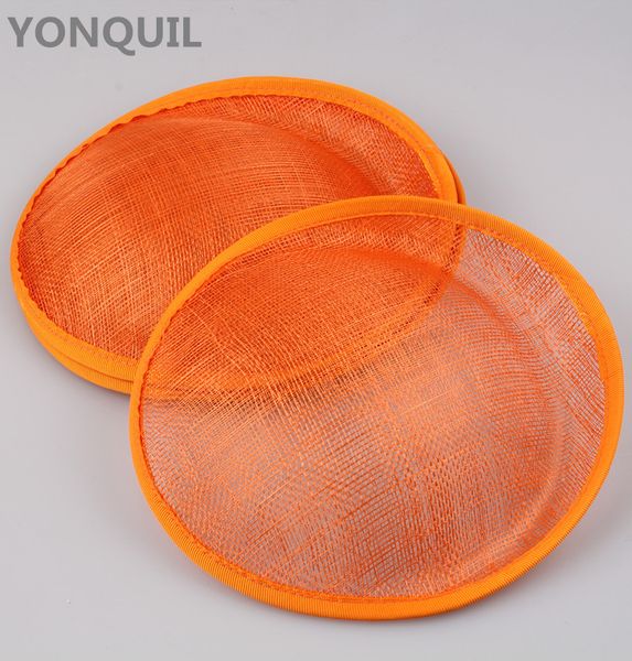 

20 cm orange derby wedding sinamay fascinators base party hats fascinators diy hair accessories cocktail headpieces 5pcs/lot