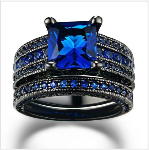 

black gold plated vintage rings for men and women, Silver
