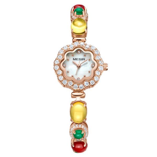 

new women's diamond fashion trend imported brass watches, Slivery;brown