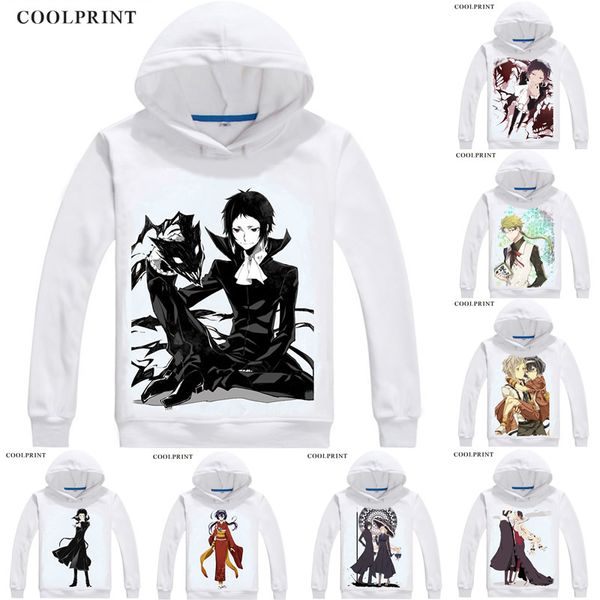 

coolprint akutagawa ryuunosuke mens hoodies bungou stray dogs literary men sweatshirt streetwear anime hoodie printed long hooded, Black
