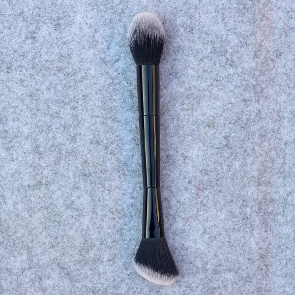 

face contour makeup brush #20 10 4 25 40 4 30 dual-end double end black highlighting bronzer foundation powder brush