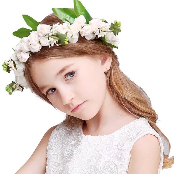 

fashion wedding bride bridesmaid headdress princess garland cute matching wreath bracelet dance hair accessories 3 combinations of colors