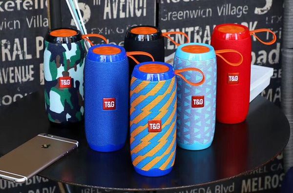

tg106 bt speaker portable wireless speakers outdoor waterproof subwoofer usb fm radio 1200mah battery 5wx2 vs charge2+