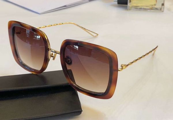 

luxury stellaire square gold sunglasses havana gold/brown shaded shades sonnenbrille designer sunglasses new with box, White;black