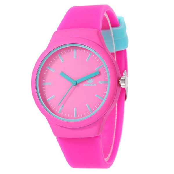 

silicone strap children watches fashion stud student cartoon watch boys and grils sports wristwatch 7 colors wholesale, Slivery;brown