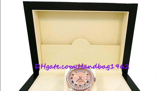 

mens watches president day-date 41mm 218235 18k rose gold diamond bezel dress styles box/papers, Slivery;brown