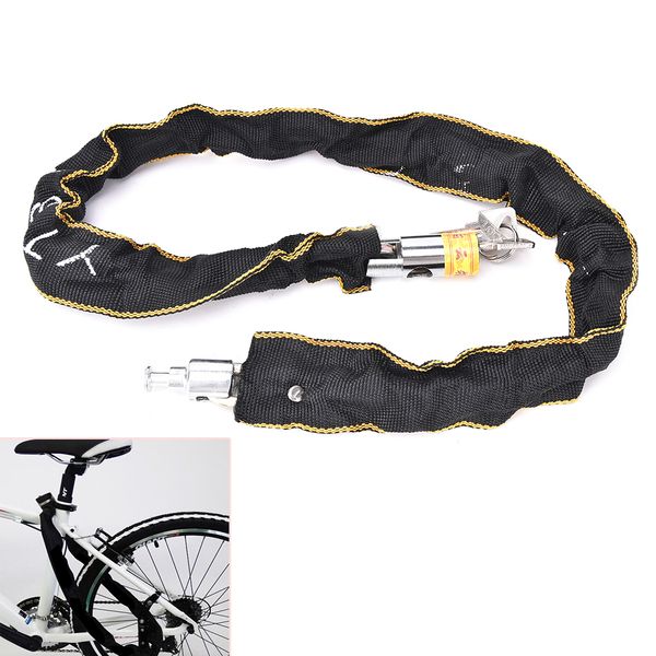 

heavy duty motorbike motorcycle scooter bike cycle motor bicycle chain pad lock security iron chain inside + 2keys 100cm