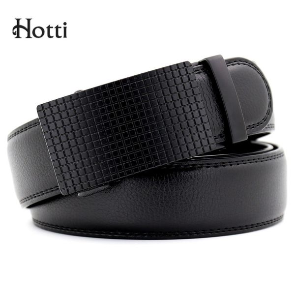 

i] brand men work belts genuine leather luxury strap male belt for man alloy automatic buckle jeans cintos masculinos, Black;brown