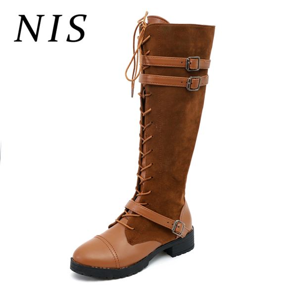 Mitte der Wade Retro Stiefel Damen Schuhe Mitte der Wade Retro Stiefel Damen Schuhe