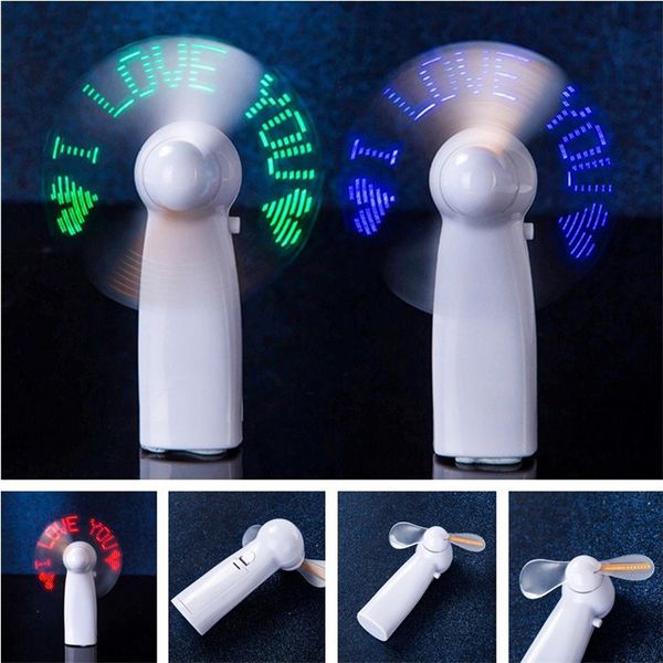 

new creative 3 colors lovely mini led fan outdoors children luminous fan portable handheld fan t3i0376