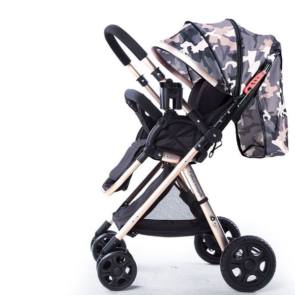 

high landscape children trolley bi-directional baby umbrella cart sit lie 6.8kg portable light pushchairs folding poussette pram