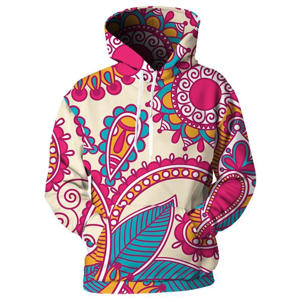 

newest3d женщины / мужчины толстовки вс цветок печатных толстовка хип-хоп уличная осень свободные пуловеры с длинным рукавом мужская толстов, Black