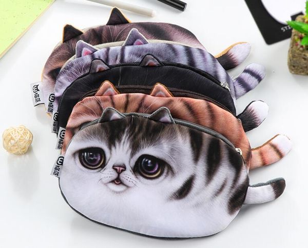

new pencil case novelty cat flannel school supplies bts stationery gift estuches school cute pencil box pencil bag