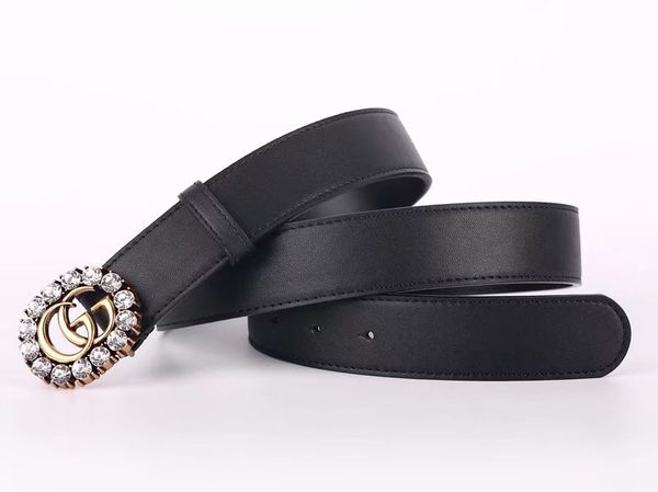 

2018 senior brand designer belt for men and women casual fashion belt smooth buckle leather belt wholesale, Black;brown