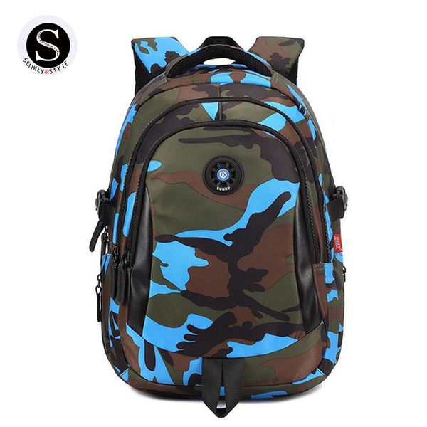 

senkey style 2017 designer women backpack camouflage printing school bags for teenagers student girls waterproof backpack men