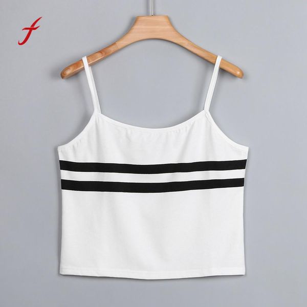 

feitong summer for women 2018 casual tank women ladies sleeveless vest tank camisa feminina /py, White