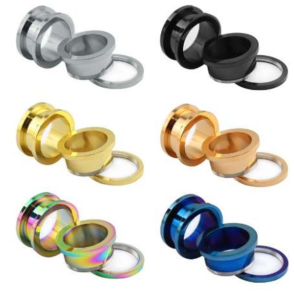 

zs 2-26mm tunnels ear plug expanders stainless steel piercing plugs flesh tunnel ear gauges stretchers earings piercing jewelry, Silver