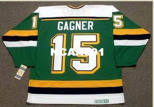 

men #15 dave gagner minnesota north stars 1989 ccm vintage retro hockey jersey or custom any name or number retro jersey, Black;red