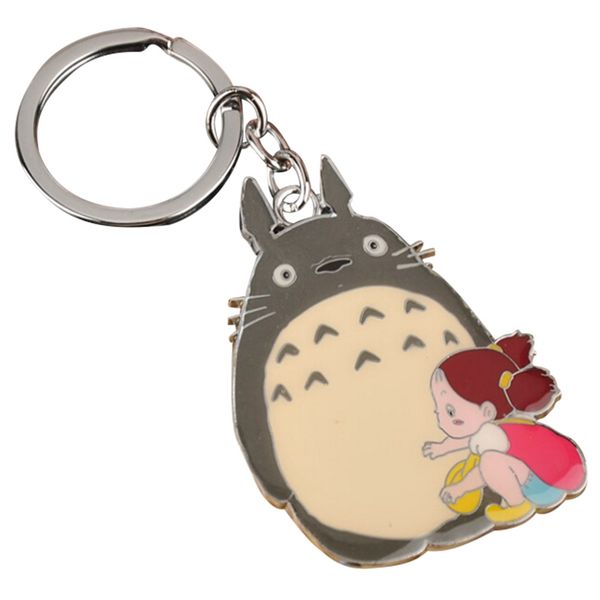 

new arrival cute japanese anime gray my neighbor totoro keychain metal pendants key chains, Silver
