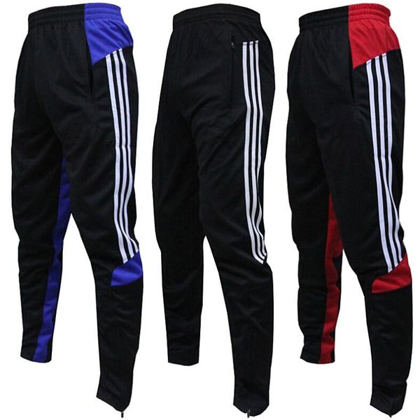 

Мода мужчины спортивные брюки футбольные брюки обучение полиэстер тощий футбол мужские бегуны карман на молнии бег активные брюки L-4XL