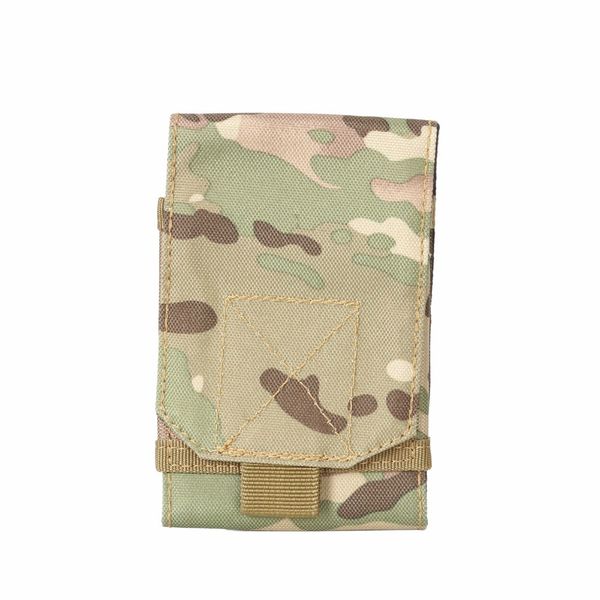 

600d nylon small cell phone pocket molle outdoor hiking climbing hunting bag with hook & loop