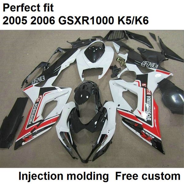

fairings for suzuki gsxr1000 2005 2006 white black injection molded fairing kit gsxr1000 05 06 ci85