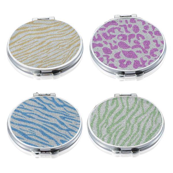 

round bling crystal mini beauty pocket mirror makeup compact mirror cosmetic compact mirrors portable double dual sides random