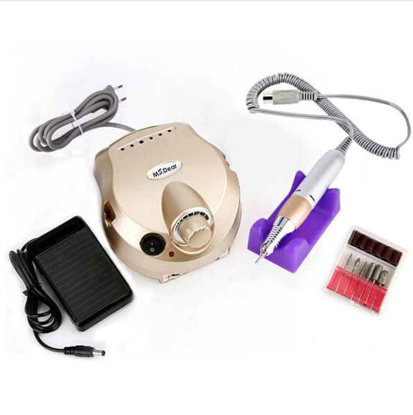 

35000rpm professional machine apparatus for manicure pedicure kit electric file with cutter nail drill art polisher tool bit