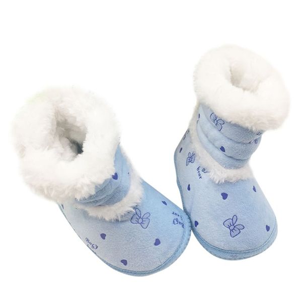 

2019 winter new infant toddler kids girls warmer winter snow shoes baby prewalker crib boots hot, Black;grey