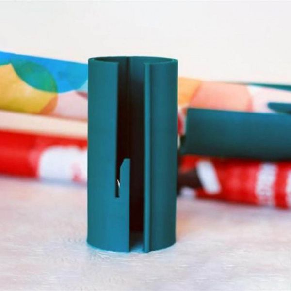 

christmas little elf sliding wrapping paper cutter simple practical cutting tool smooth packing supplies with embedded blade opp bag 8tx kk