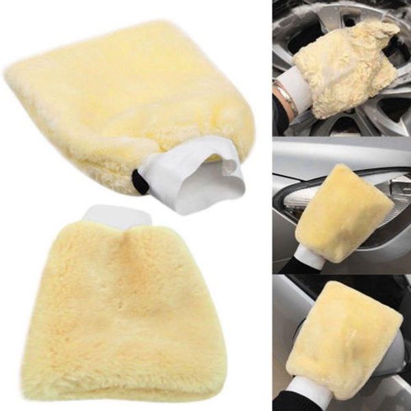 

wholesale 18cm*26cm microfiber plush car wash glove car detailing soft wash mitten washing glove cleaning tools dhl ups ing