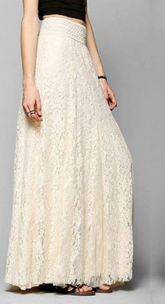 Lace Womens all'ingrosso Layered Hitched Maxi gonna Una linea Boho lungo asimmetrica estate