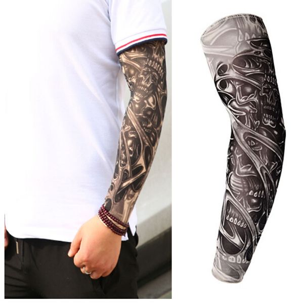 Manicotti del braccio del tatuaggio temporaneo finto di nuova moda Protezione UV unisex Kit di manicotti del braccio del tatuaggio temporaneo falso all'aperto