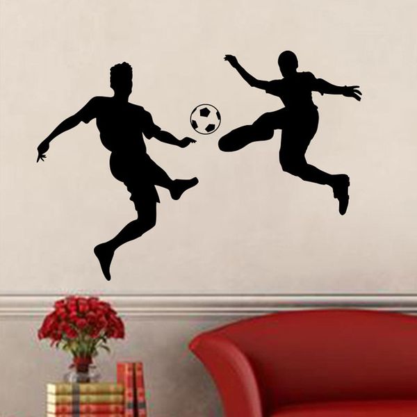 

new soccer players football wall stickers wall decal for kids room sport football sticker boy bedroom mural home decor
